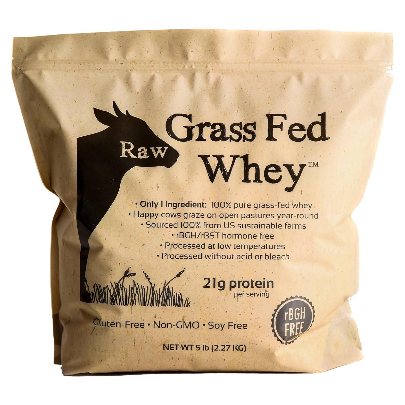 Proteína de Suero Crudo Alimentado con Pasto Raw Organic Whey 2.27 kg