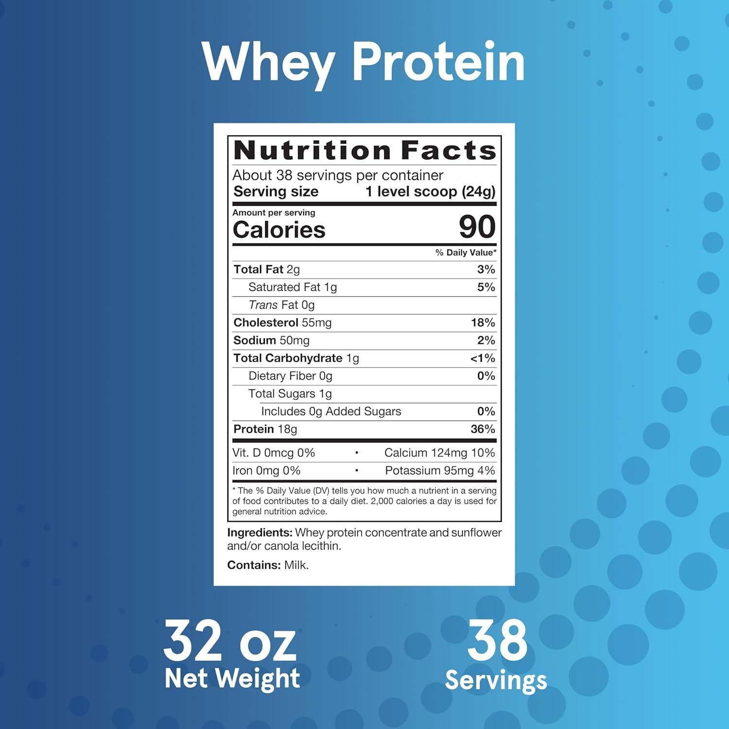 Proteína de Suero Jarrow Formulas 32 oz - 18 g Proteína, 3.8 g BCAAs