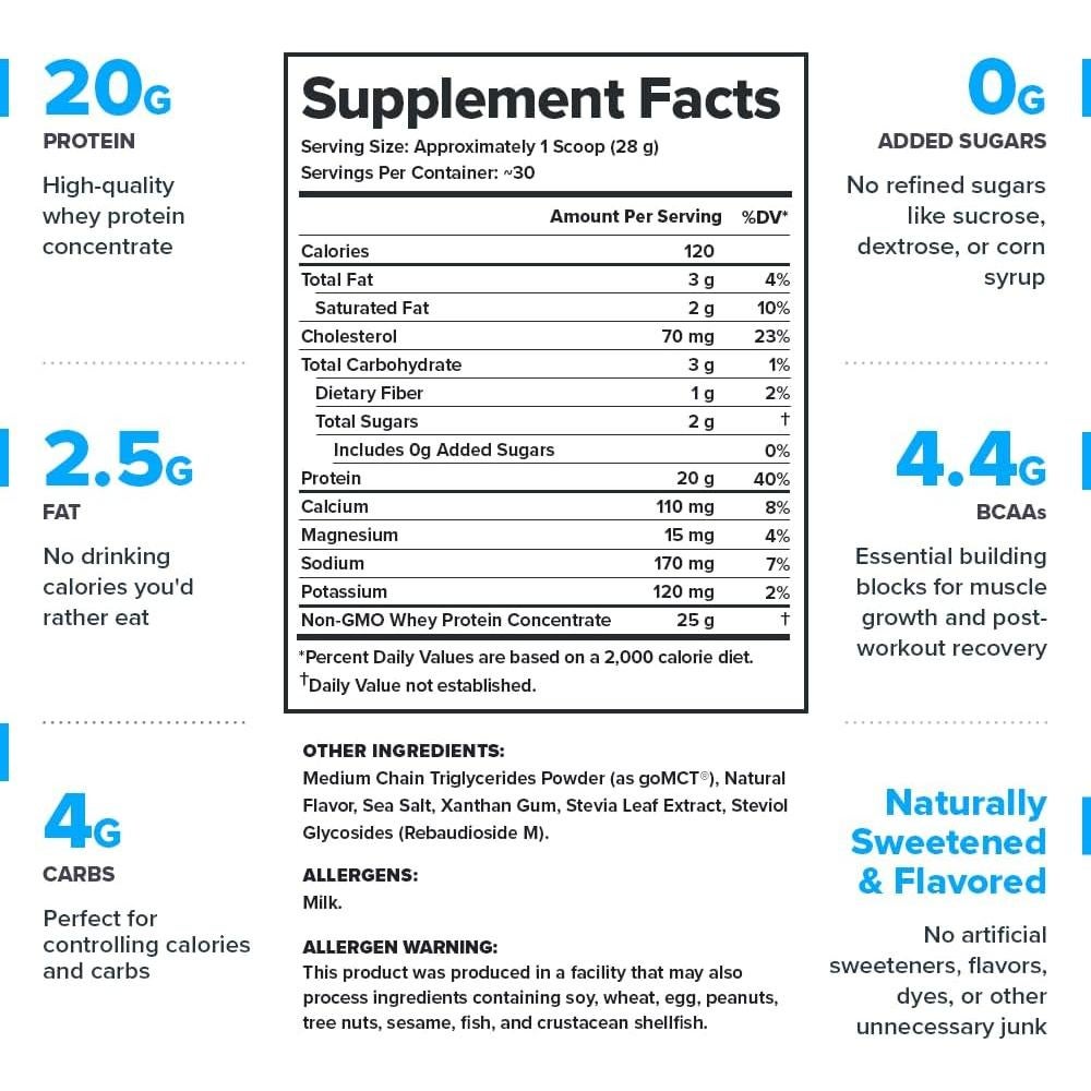 Proteína de Suero LEGION Vainilla 30 Porciones 0.68 kg