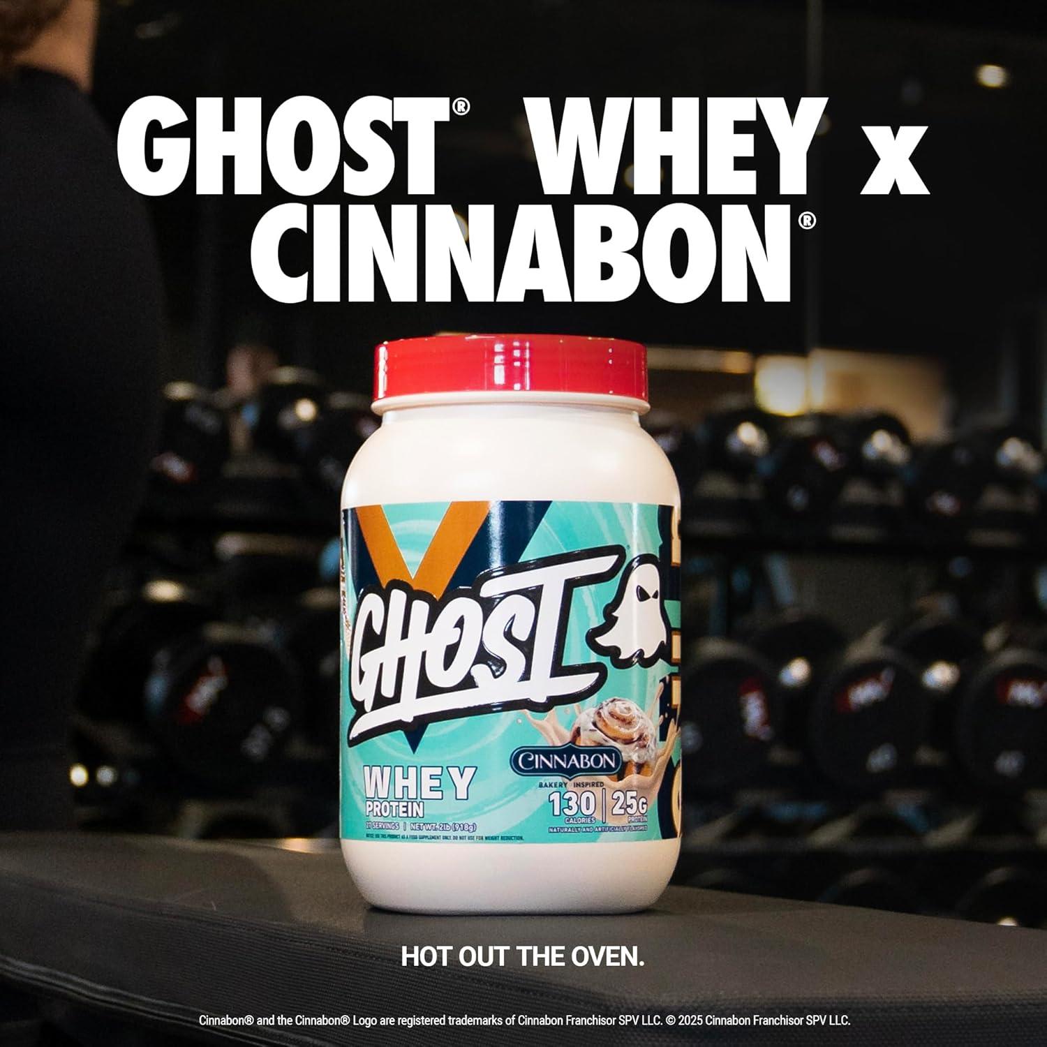 GHOST Proteína de Suero Cinnabon 0.91KG 25G por Porción