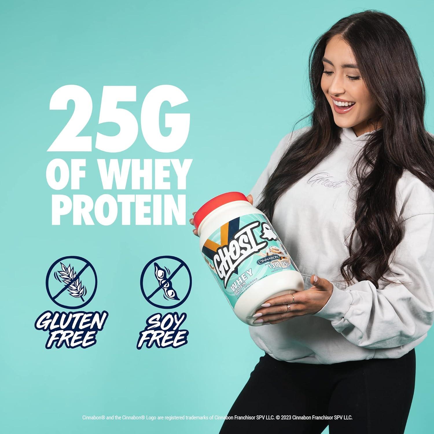 GHOST Proteína de Suero Cinnabon 0.91KG 25G por Porción
