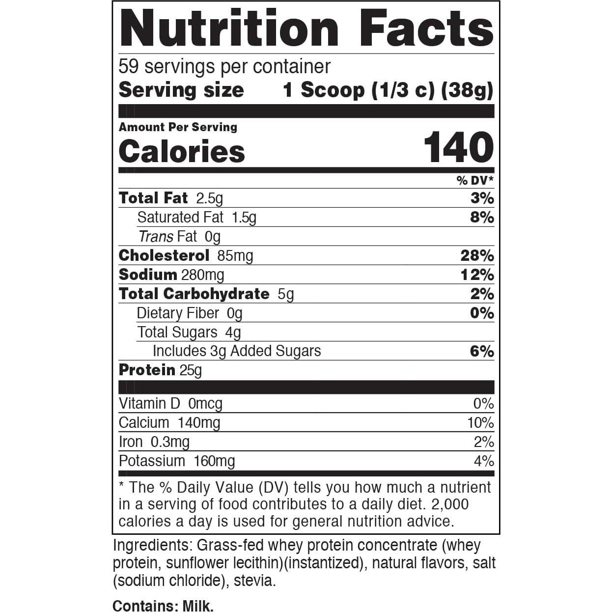 Concentrado de Proteína de Suero Nutricost Vainilla 2.27kg - Sin Gluten, No OGM