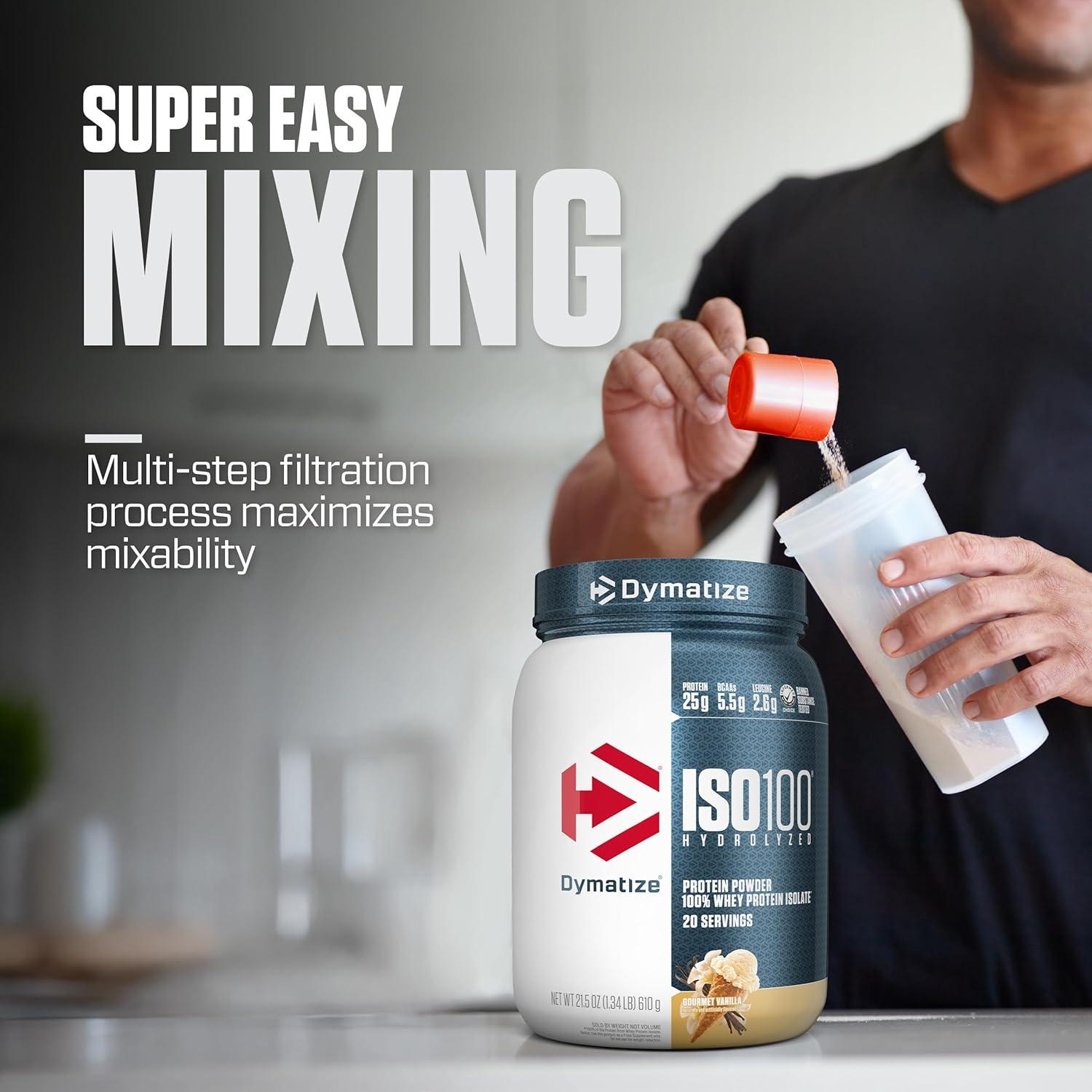 Dymatize ISO100 Proteína de Suero Aislada Vainilla 0.61kg