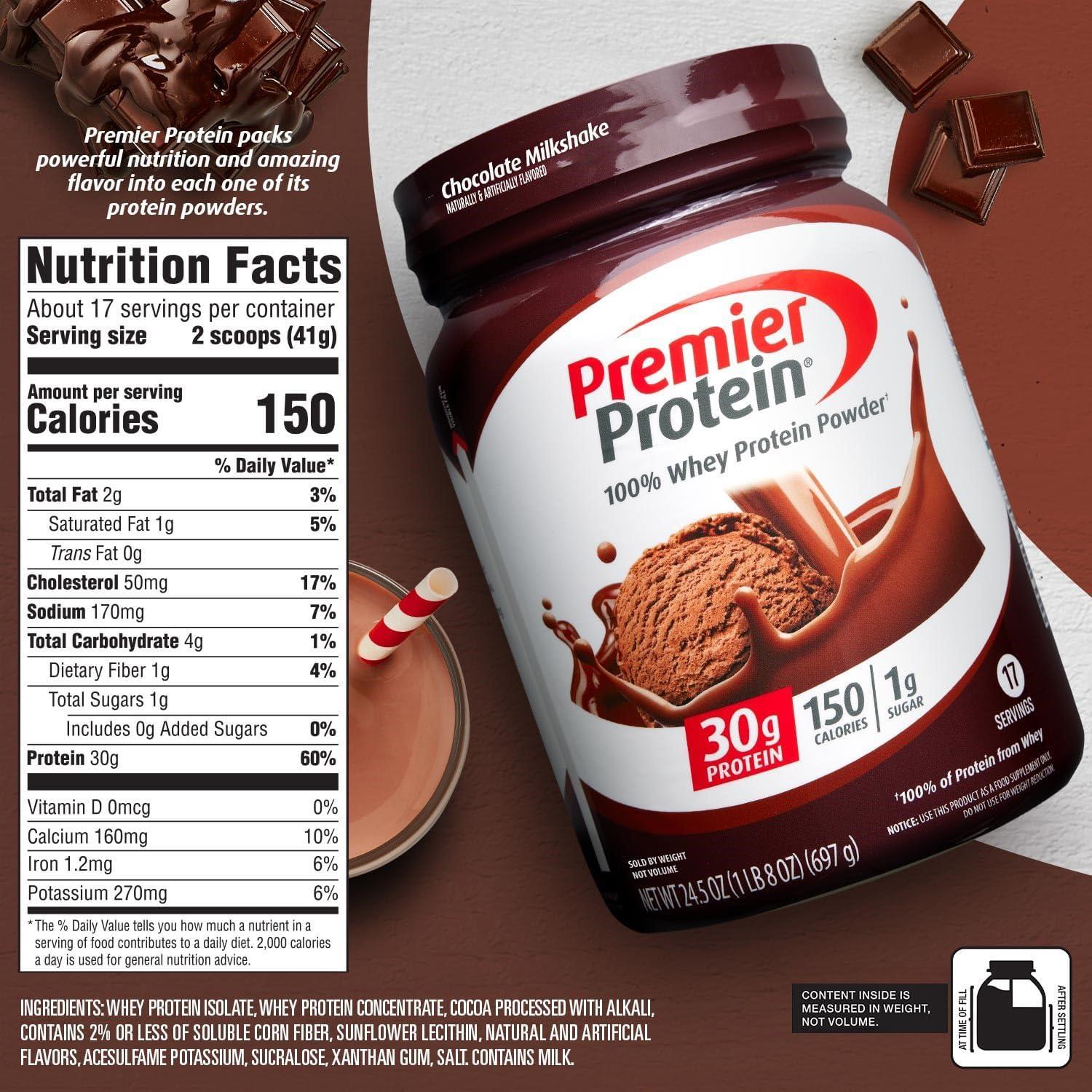 Polvo de Proteína Premier Chocolate 30g 100% Suero 0.69kg