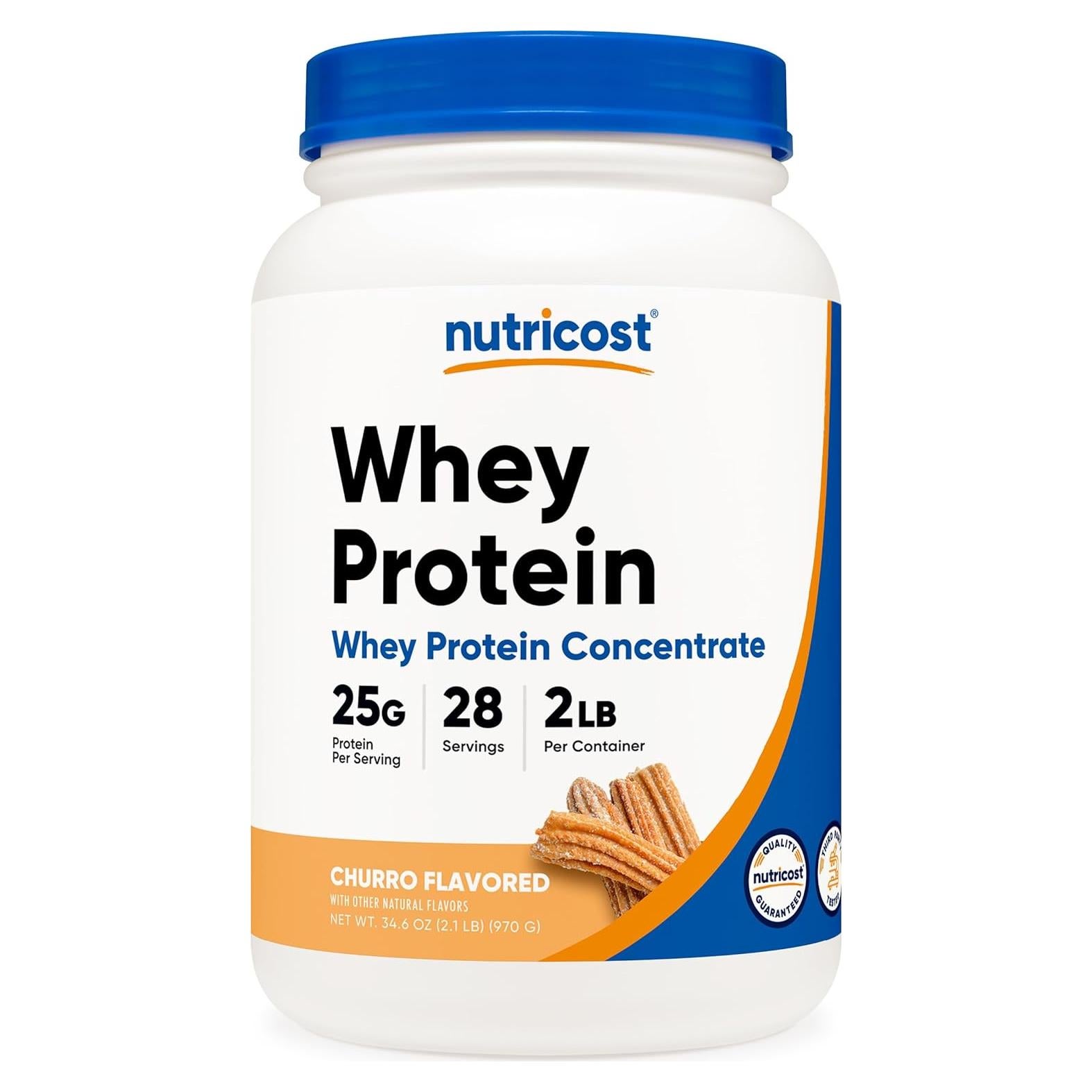 Concentrado de Proteína de Suero Nutricost 0.91 KG Sabor Churro