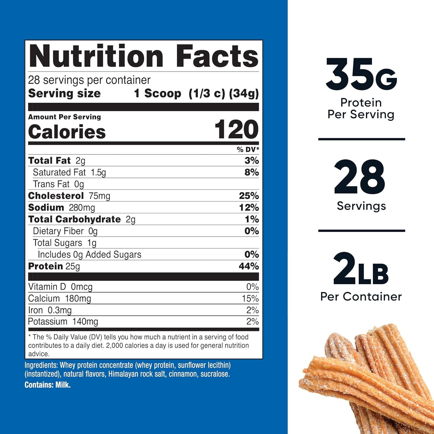 Concentrado de Proteína de Suero Nutricost 0.91 KG Sabor Churro