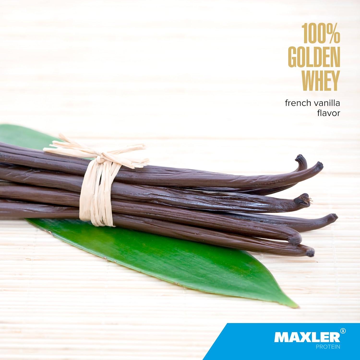 Proteína de Suero Maxler 100% Golden Whey 0.91kg Vainilla