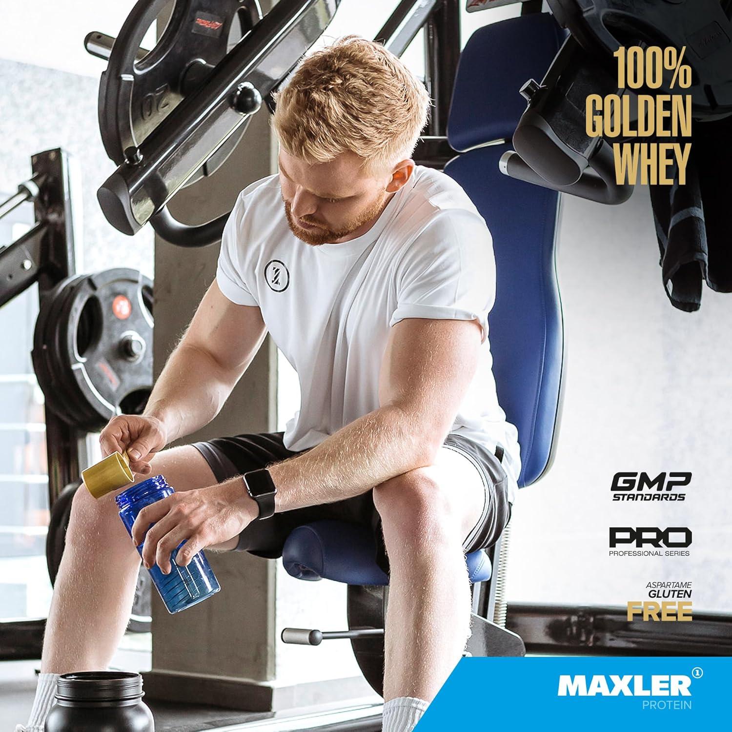 Proteína de Suero Maxler 100% Golden Whey 0.91kg Vainilla