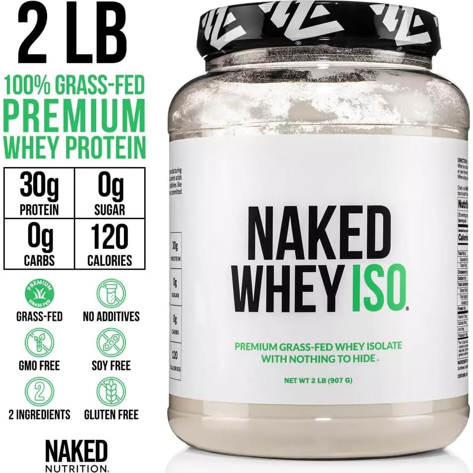 Proteína Aislada NAKED Whey 30g - Sin Sabor, 28 Porciones