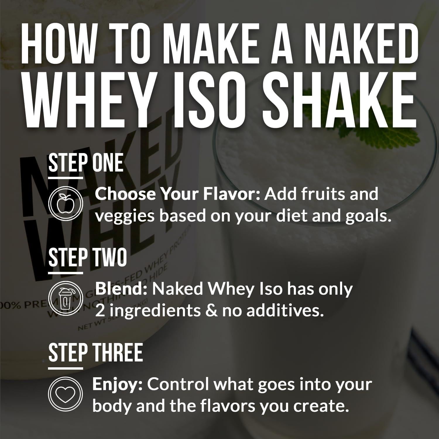 Proteína Aislada NAKED Whey 30g - Sin Sabor, 28 Porciones