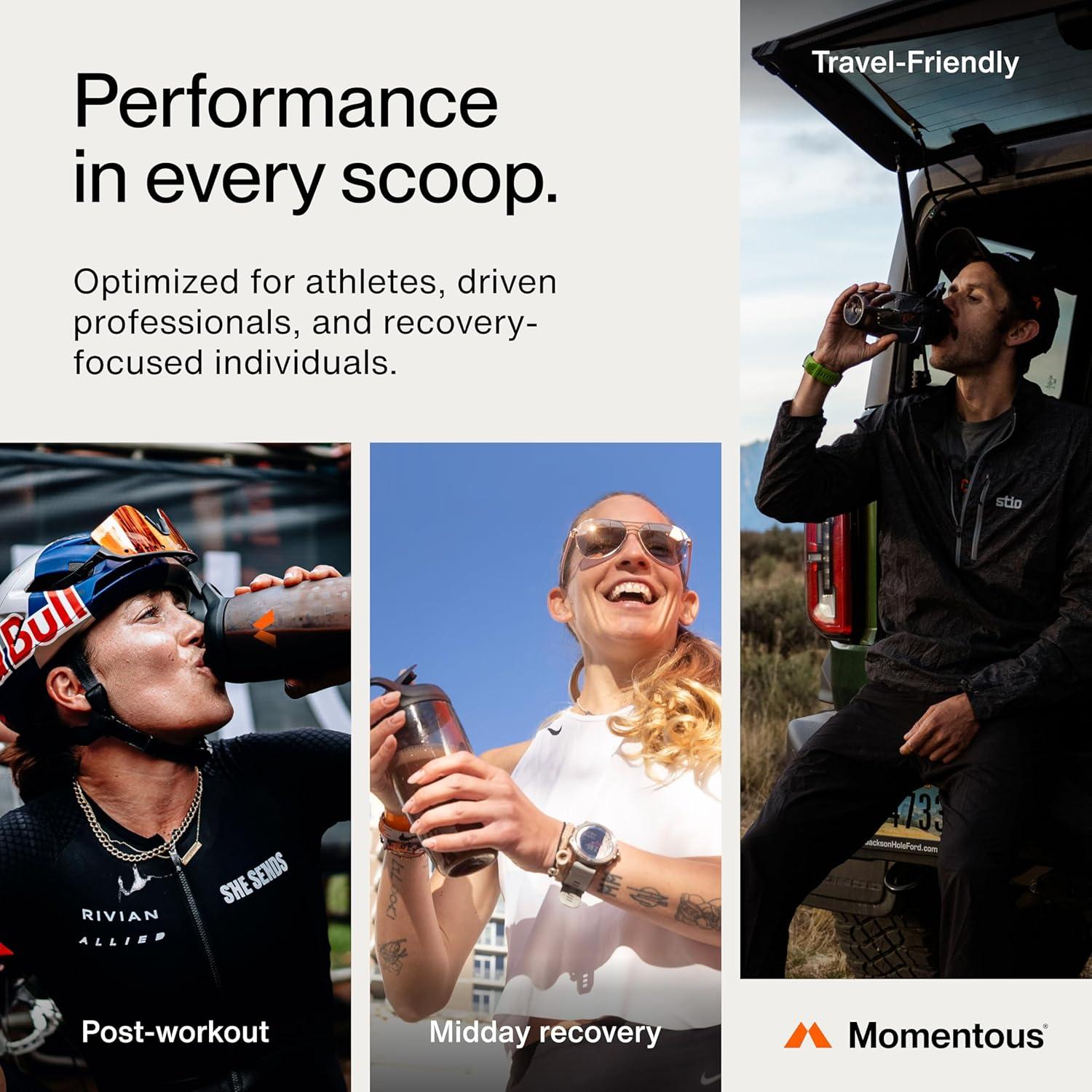 Proteína de Suero Aislada Momentous 590g - Sin Sabor - NSF