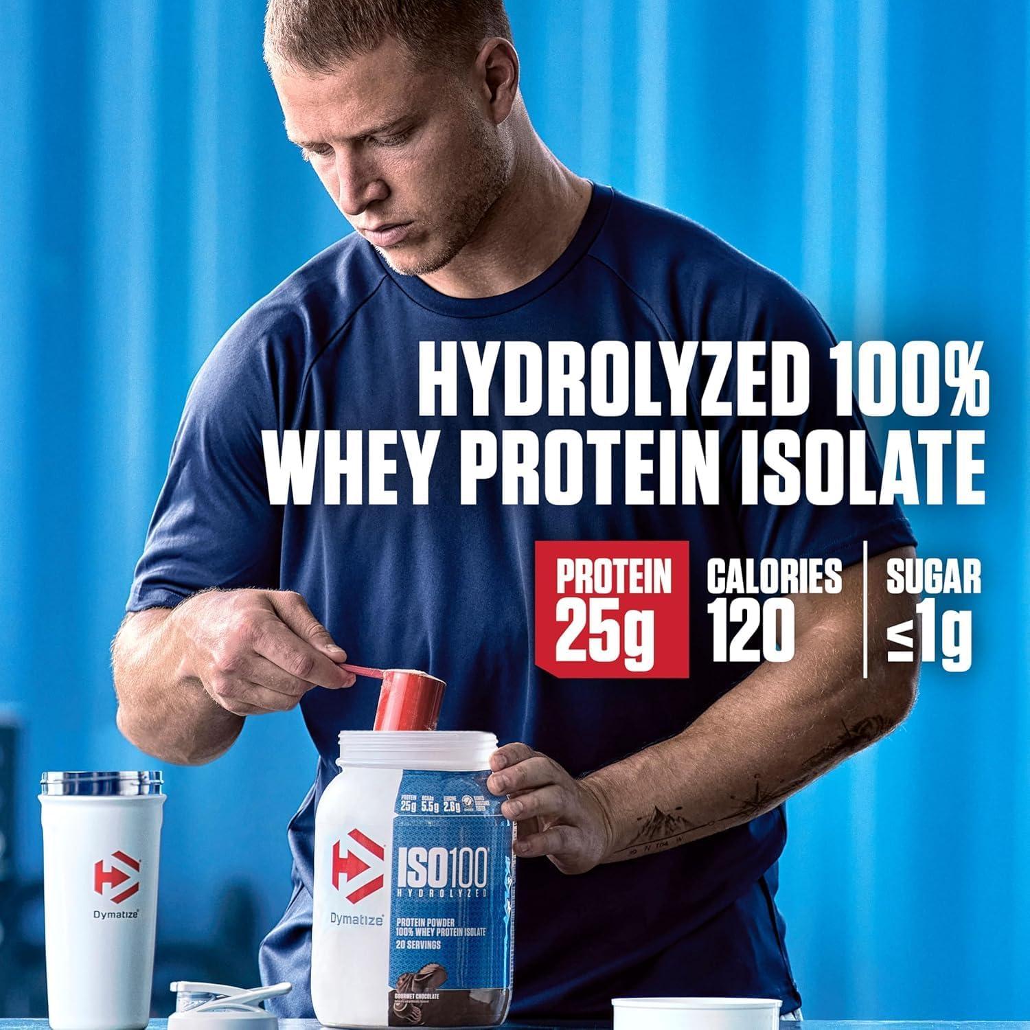 Dymatize ISO 100 Proteína de Suero Hidrolizada Vainilla 2.27kg
