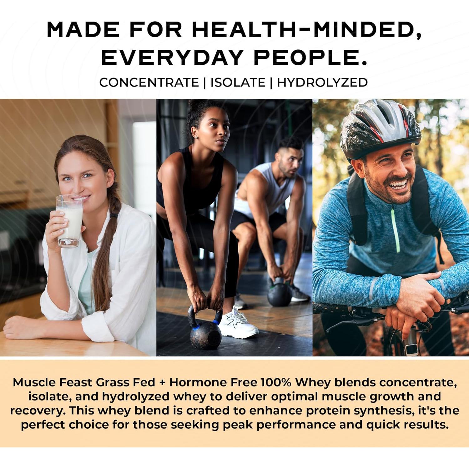 Proteína de Suero Alimentada con Pasto Muscle Feast Vainilla 2.27kg