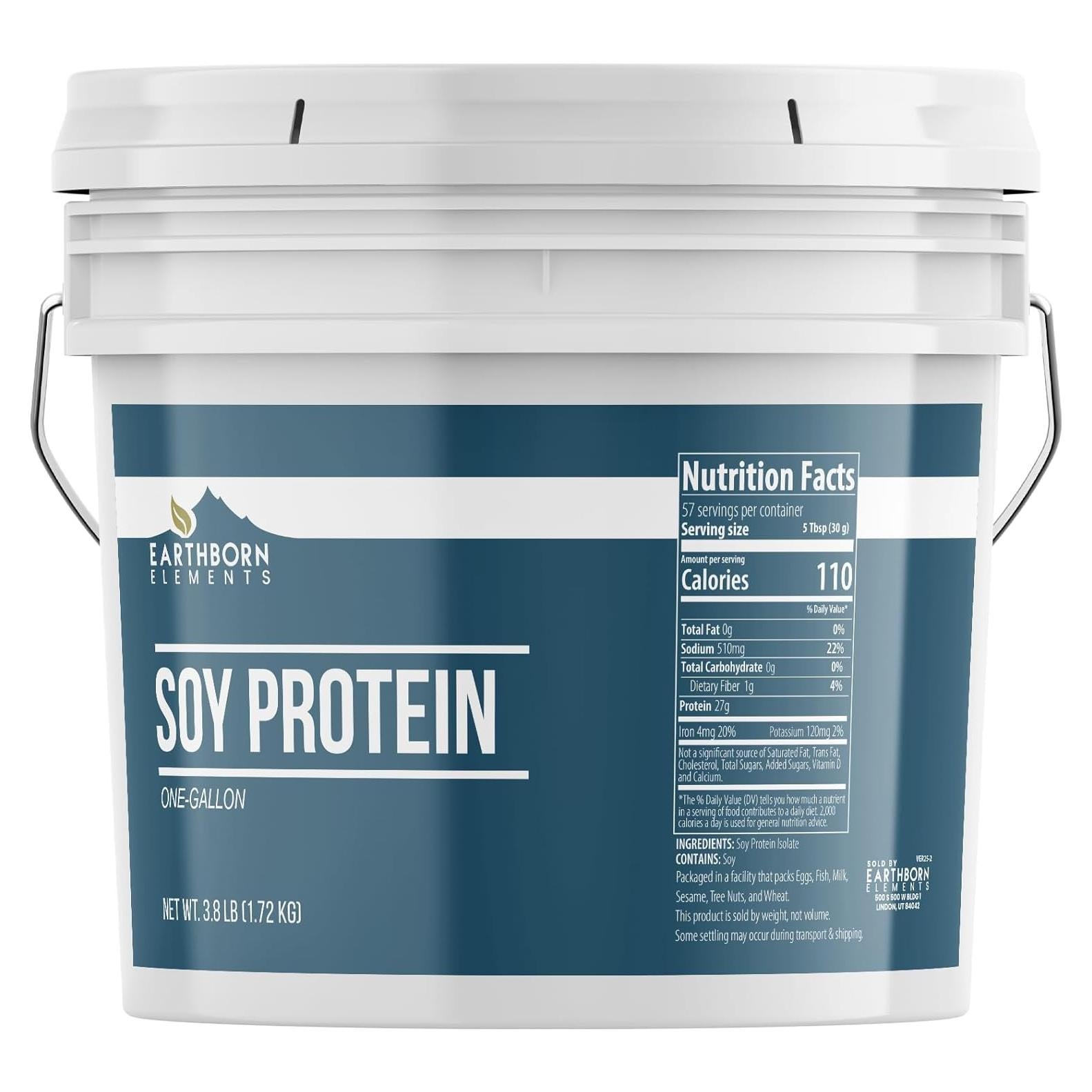 Proteína de Soja Earthborn Elements 1.72 kg - Sin Aditivos