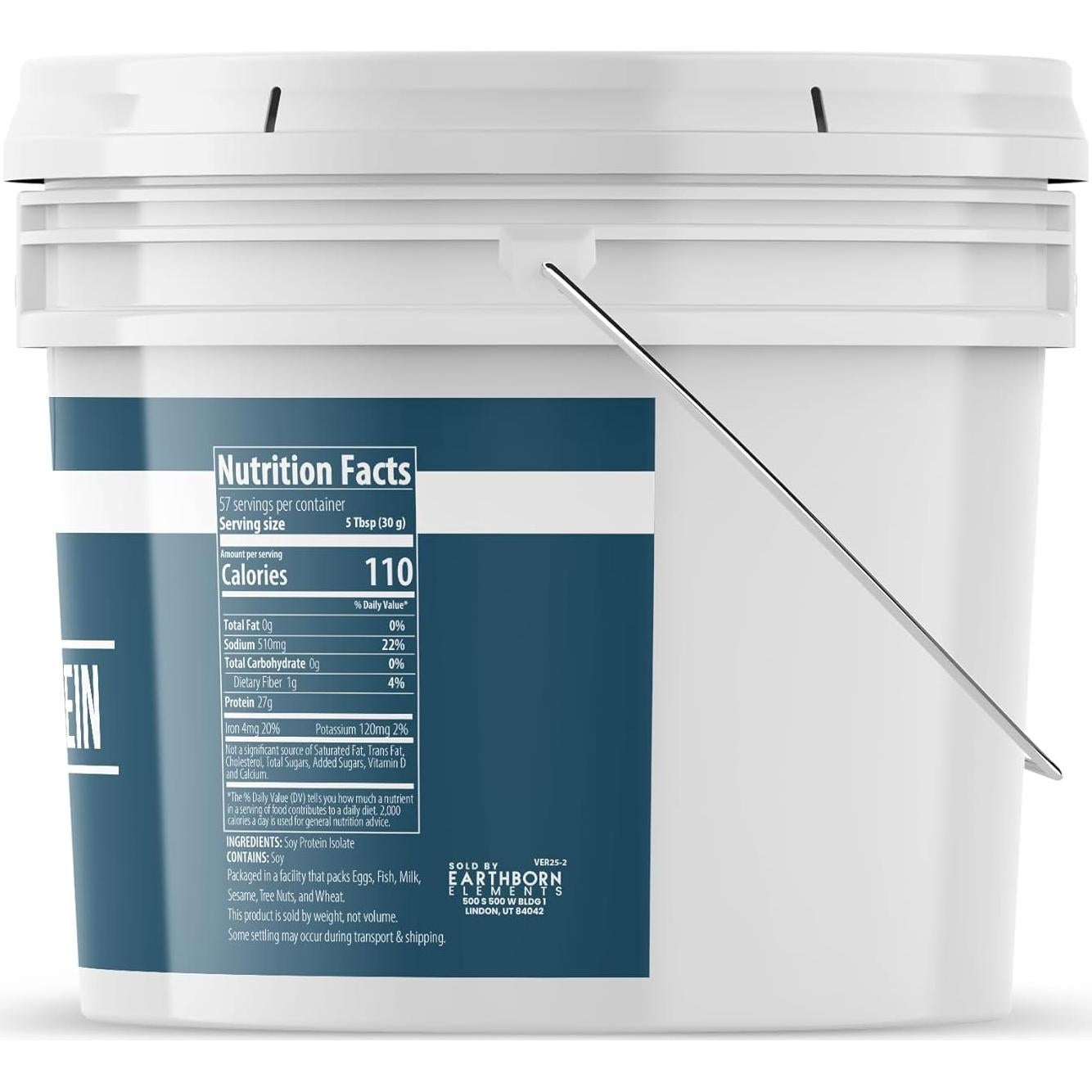 Proteína de Soja Earthborn Elements 1.72 kg - Sin Aditivos