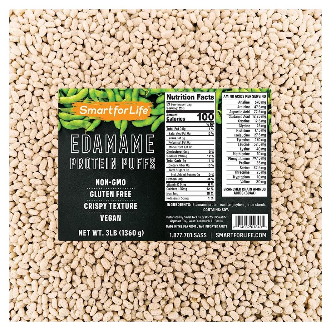 Puffs de Proteína de Soja Smart for Life 1.36 kg Sin Azúcar