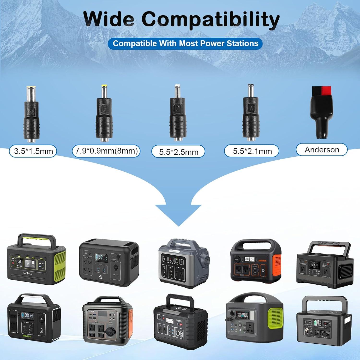 Panel Solar Plegable Liarba 60W USB QC3.0 Camping