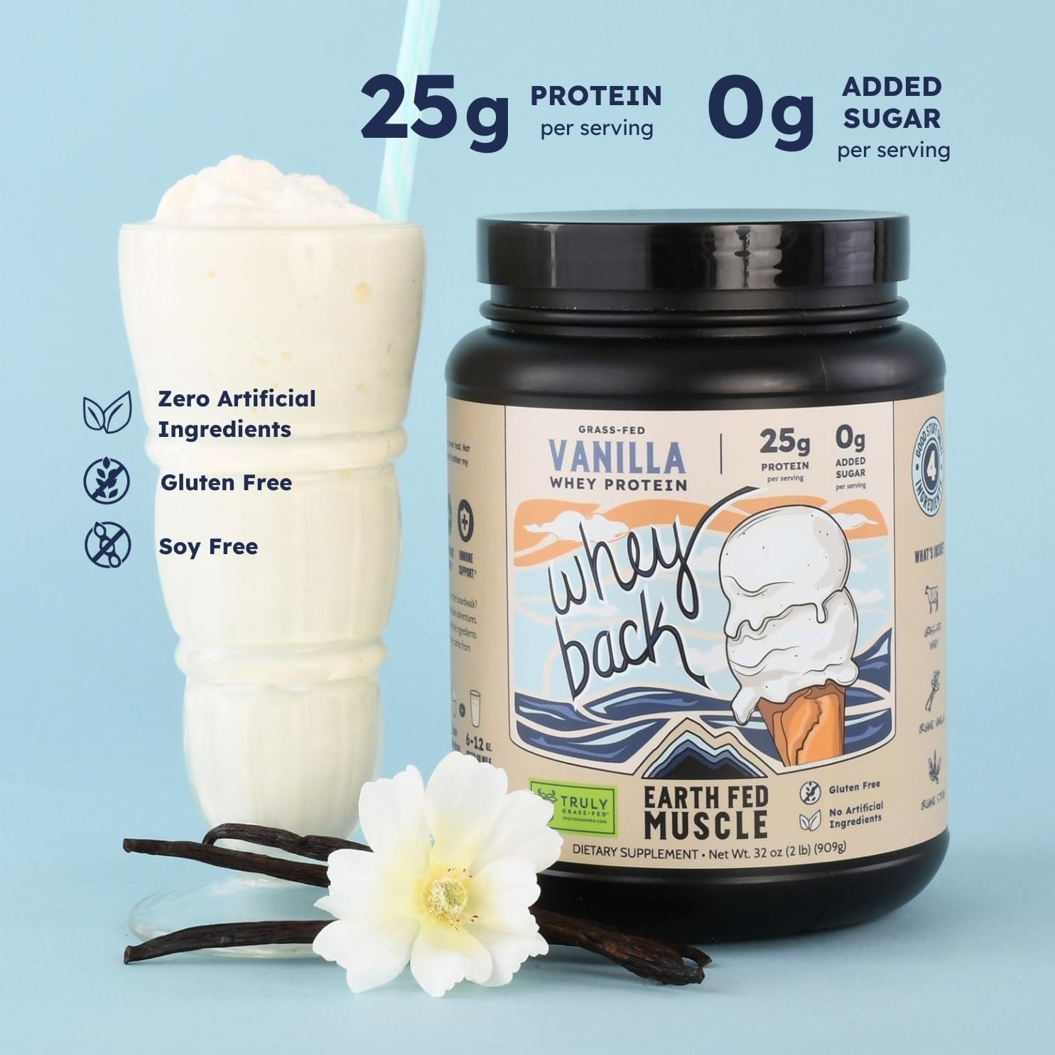 Proteína de Suero de Leche Earth Fed Muscle 0.91kg Vainilla