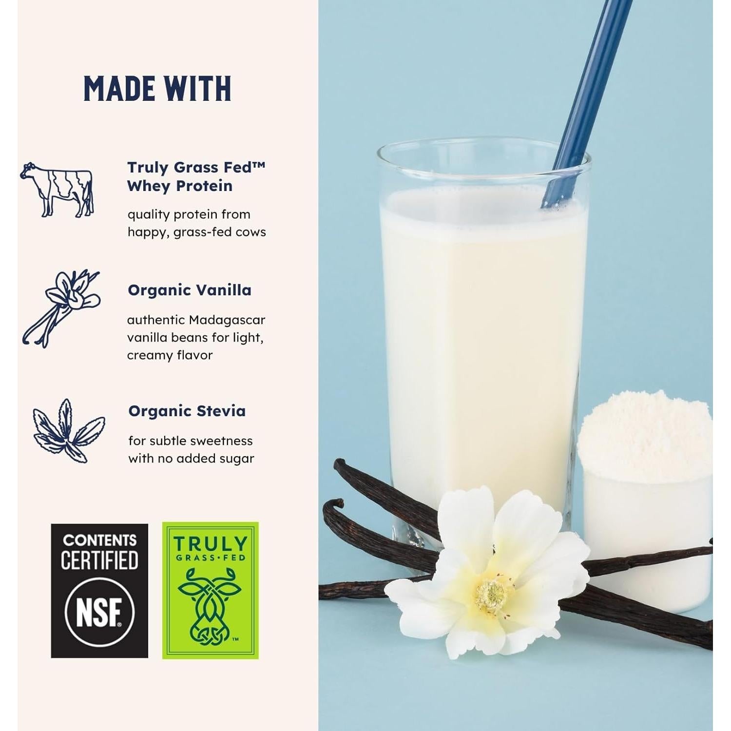 Proteína de Suero de Leche Earth Fed Muscle 0.91kg Vainilla