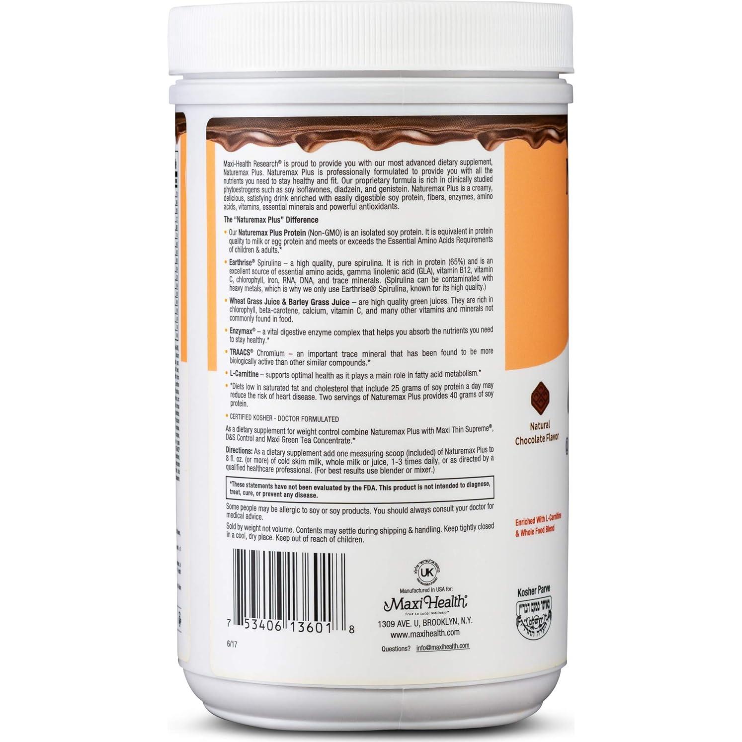 Bebida de Soja en Polvo NatureMAX Plus - Sabor Chocolate - 20g Proteína