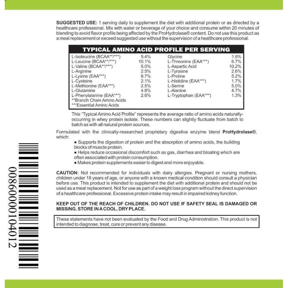 Proteína en Polvo Casa de Sante Vainilla 371g Baja en FODMAP