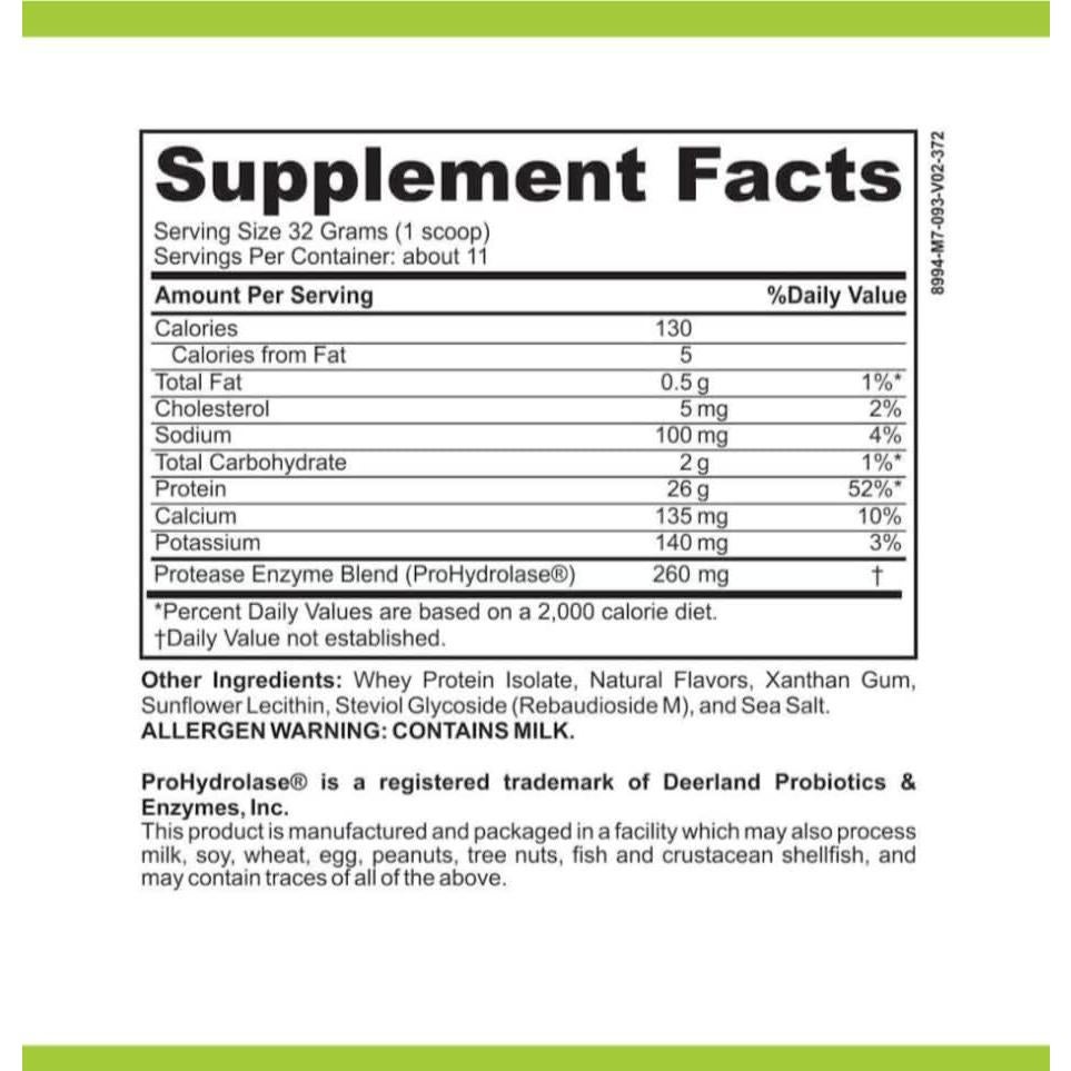 Proteína en Polvo Casa de Sante Vainilla 371g Baja en FODMAP