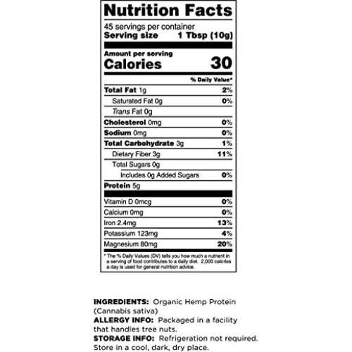 Proteína de Cáñamo Orgánica Terrasoul Superfoods 0.91 kg