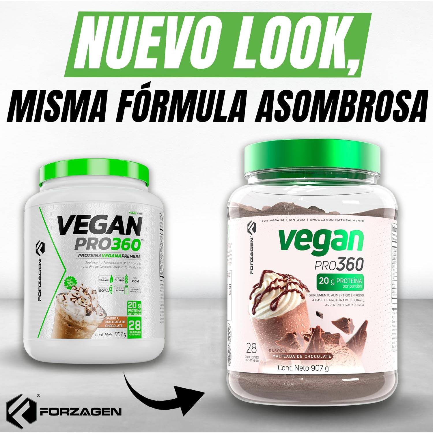 Proteína Vegana Forzagen 0.91 kg - Batido de Chocolate