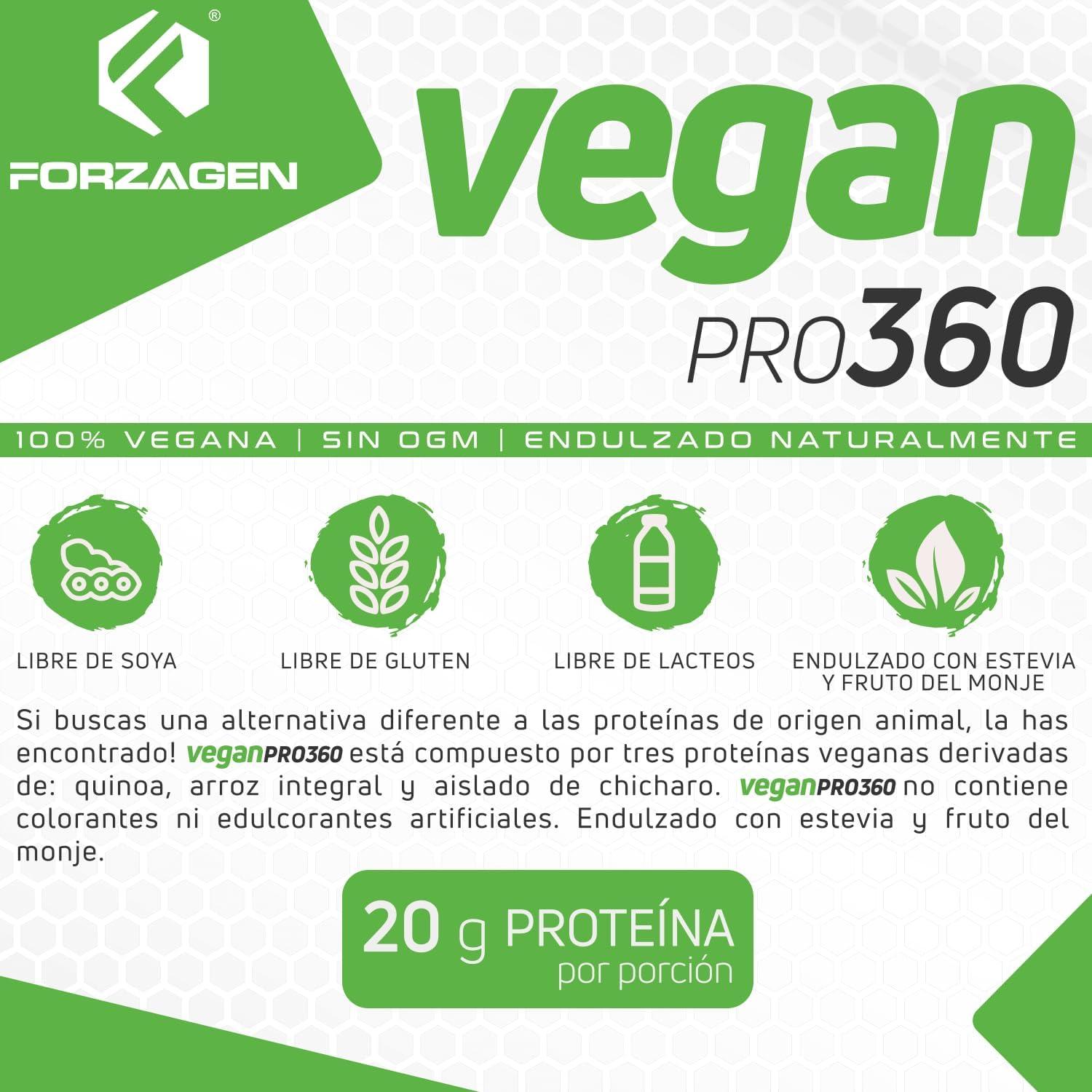Proteína Vegana Forzagen 0.91 kg - Batido de Chocolate