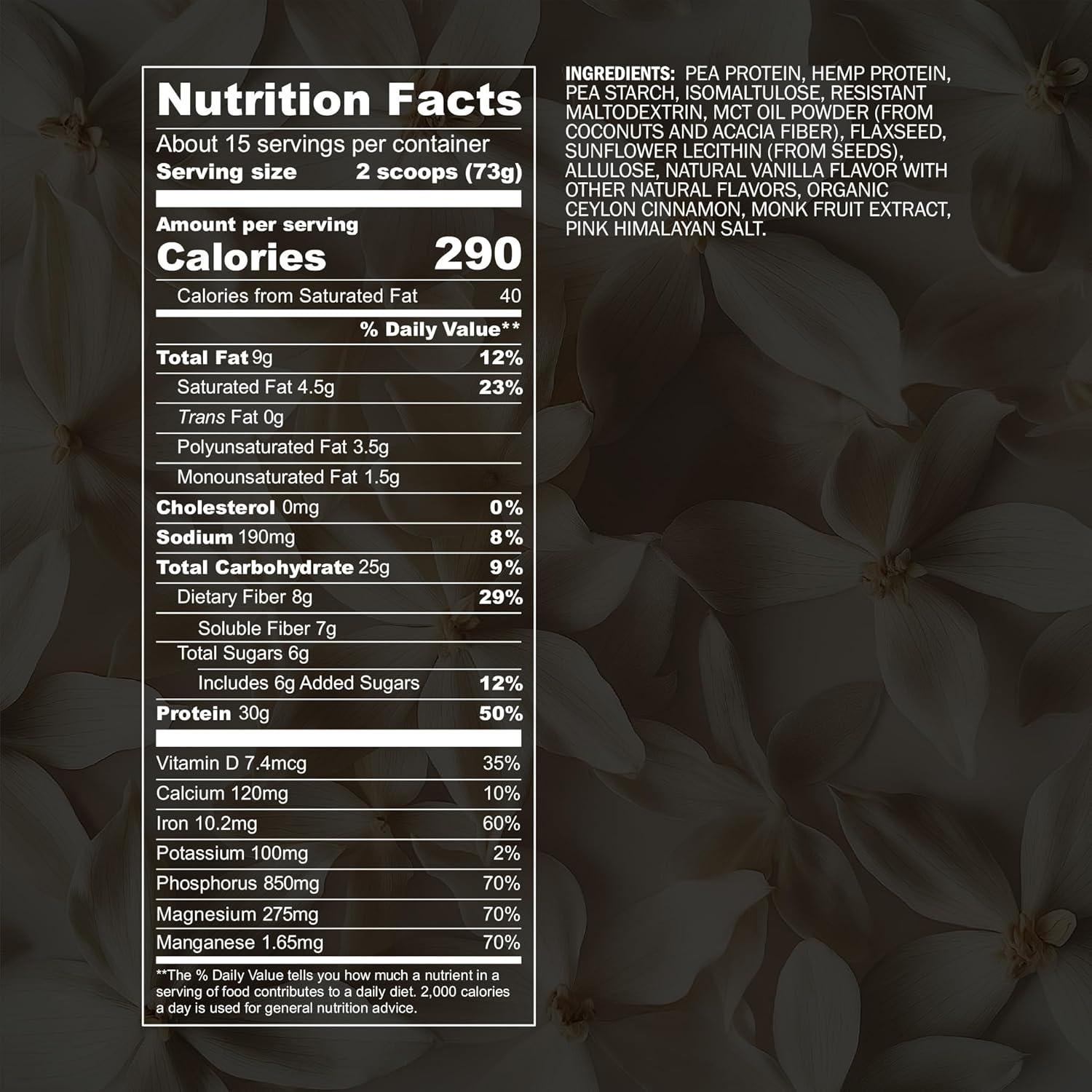 Proteína Vegana Blueprint Bryan Johnson 27g Vainilla 15 Porciones