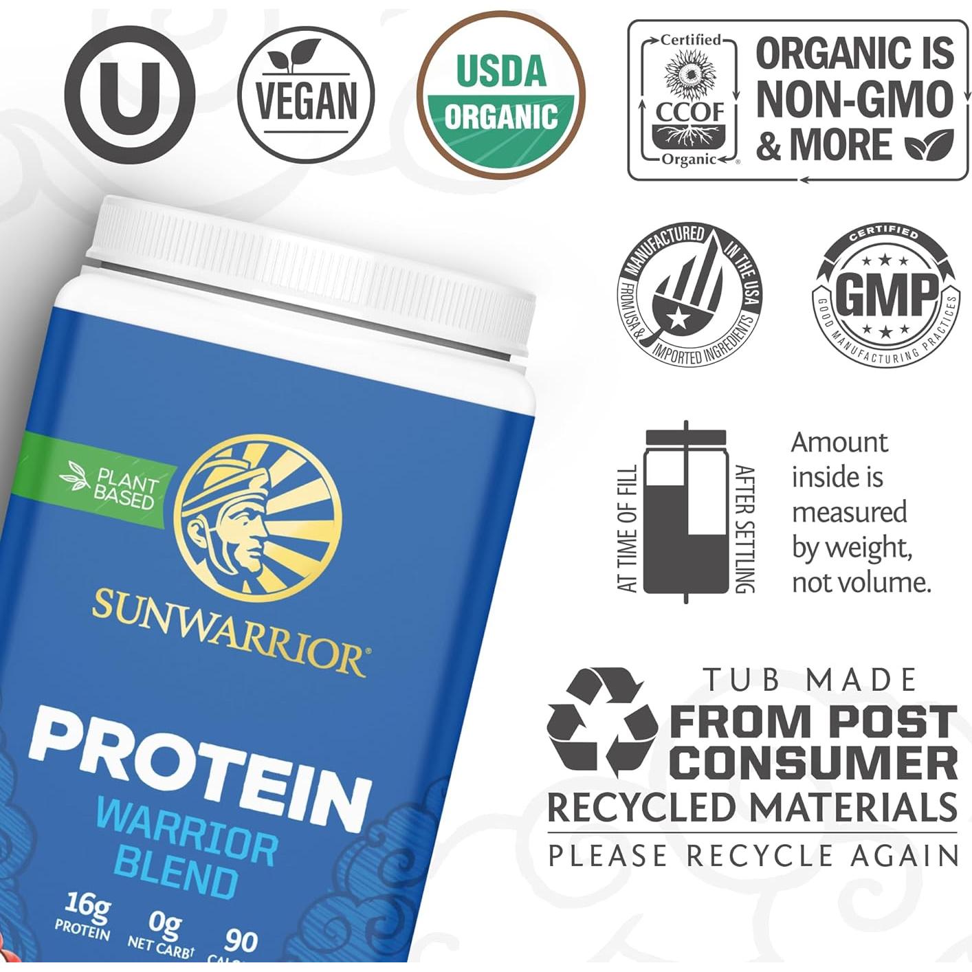 Proteína en polvo vegana Sunwarrior Mocha 750g BCAA Orgánica