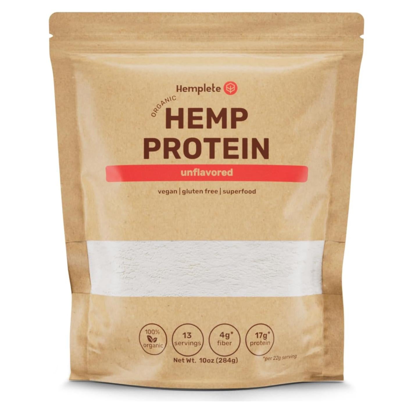Proteína Vegana en Polvo Hemplete 283.5g Sin Sabor