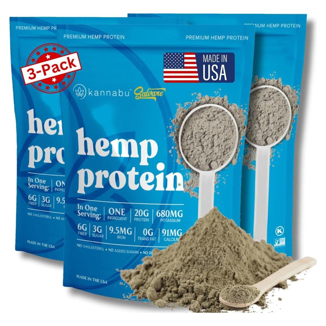 Polvo de Proteína de Cáñamo Kannabu 420g - Vegano y Natural