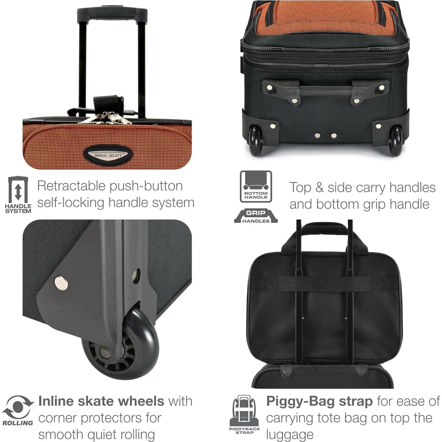 Maleta Expandible Travel Select Amsterdam Burdeos 73 cm