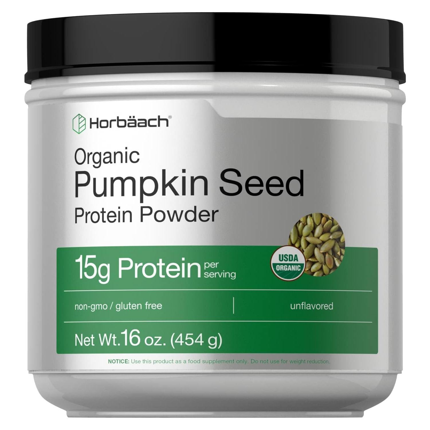 Polvo de Proteína de Semilla de Calabaza Orgánico Horbäach 450g