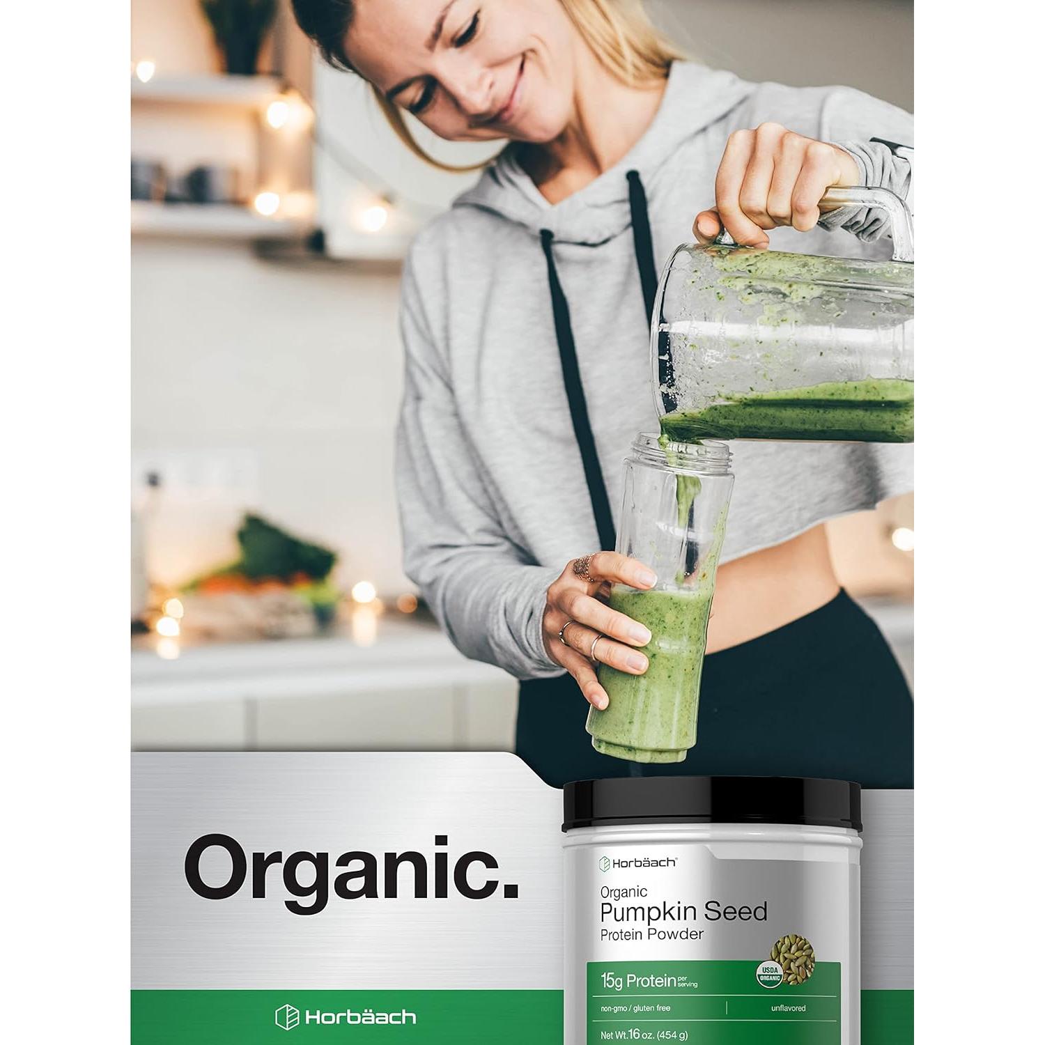 Polvo de Proteína de Semilla de Calabaza Orgánico Horbäach 450g