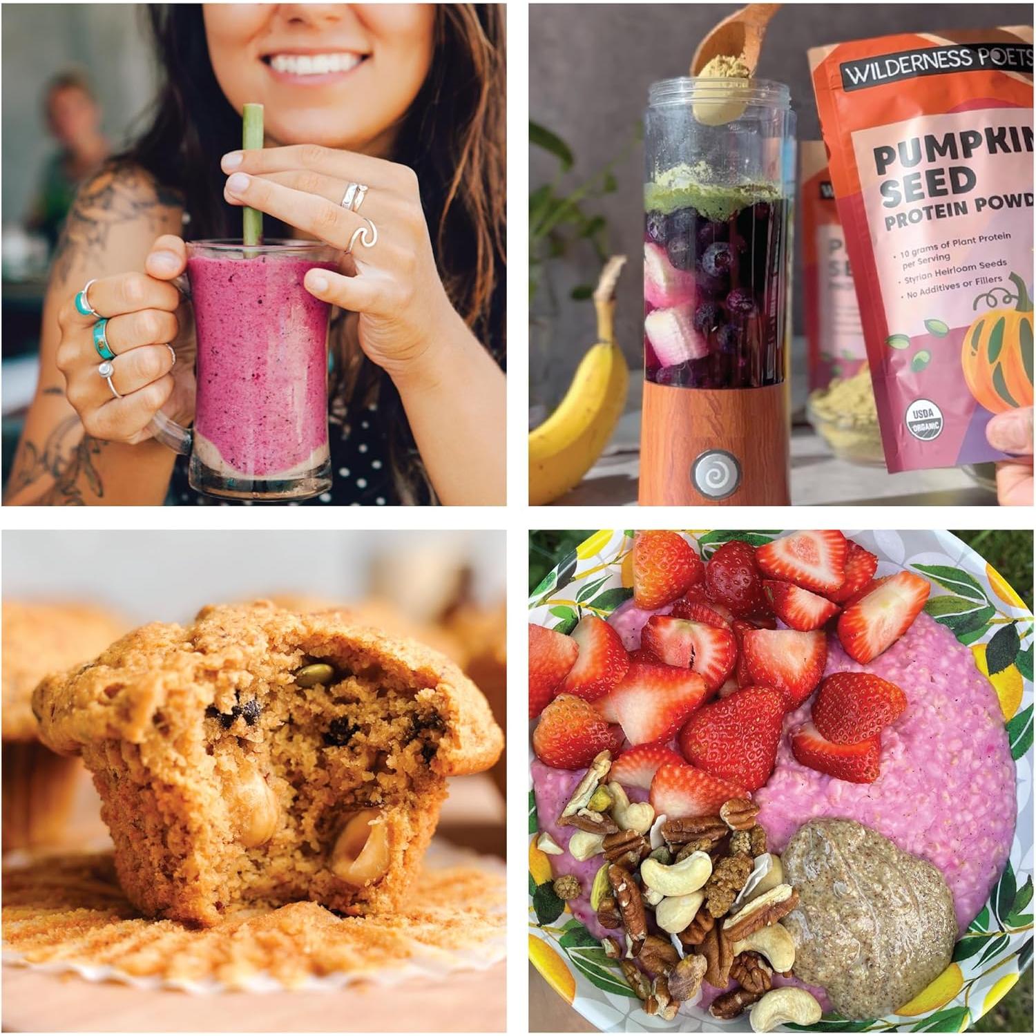 Polvo de Proteína de Semilla de Calabaza Orgánica Wilderness Poets 0.91kg