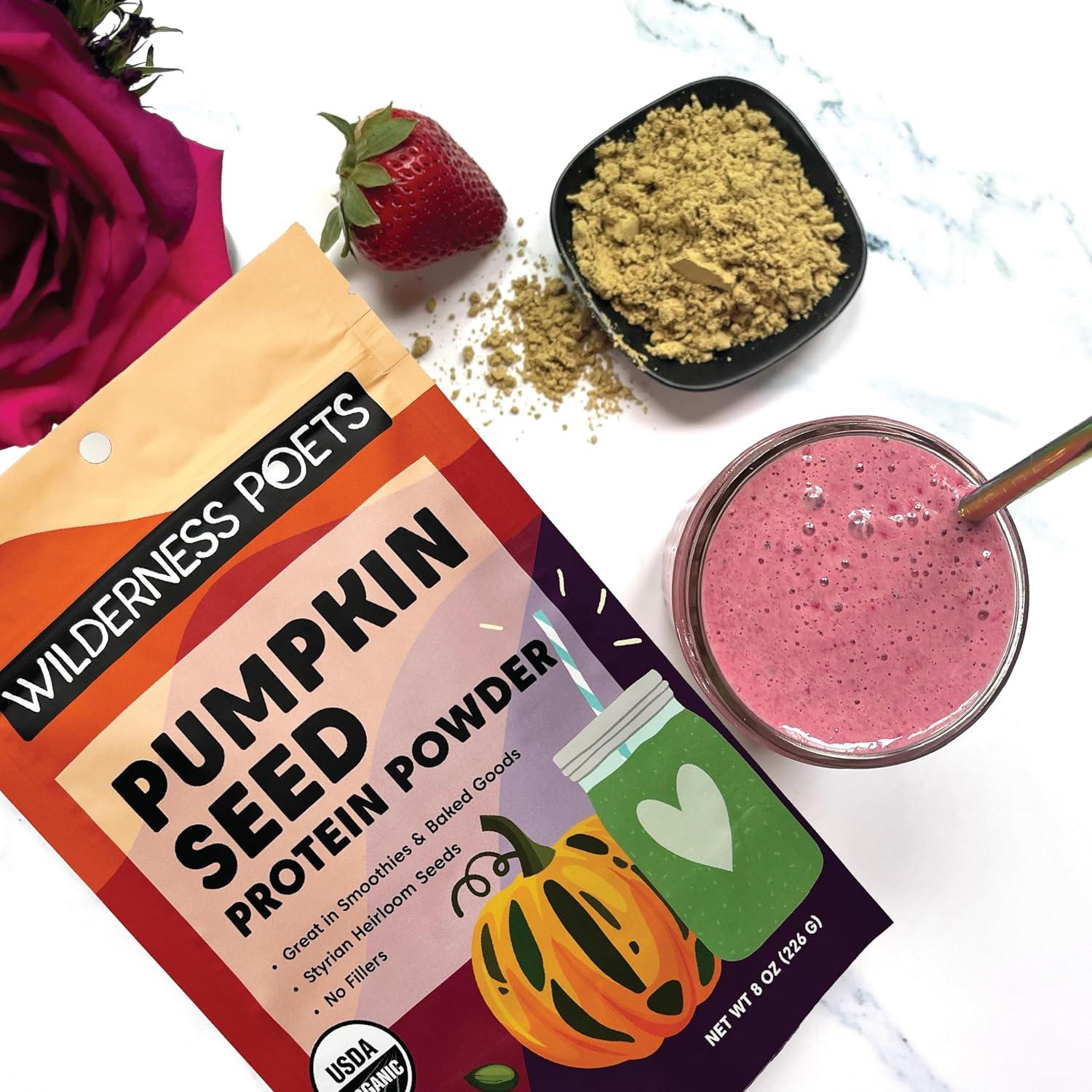 Polvo de Proteína de Semilla de Calabaza Orgánica Wilderness Poets 0.91kg