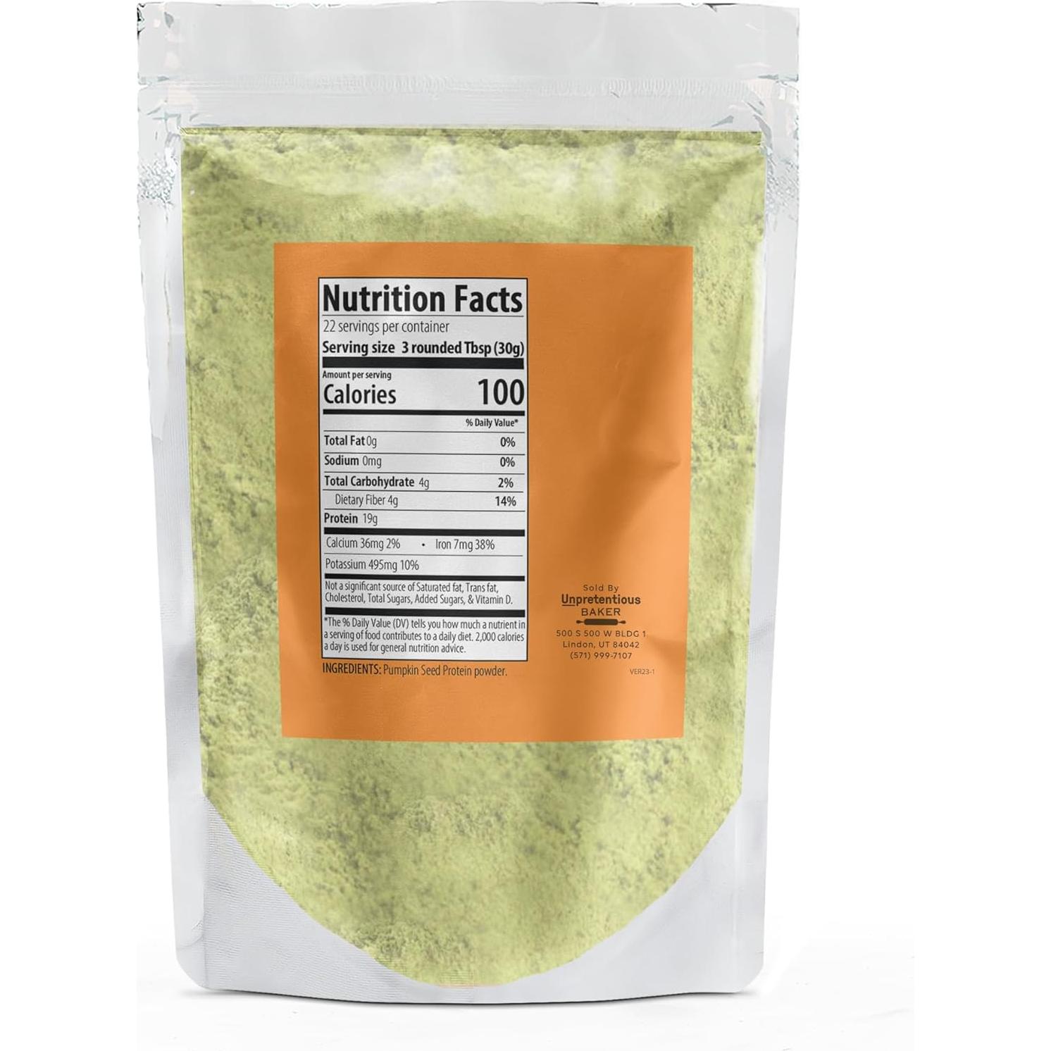 Polvo de Proteína de Semilla de Calabaza Unpretentious 0.68 kg