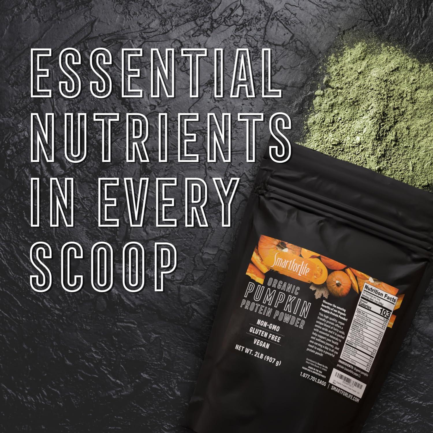 Polvo de Proteína de Calabaza Orgánico Smart for Life 0.91 kg - Vegano