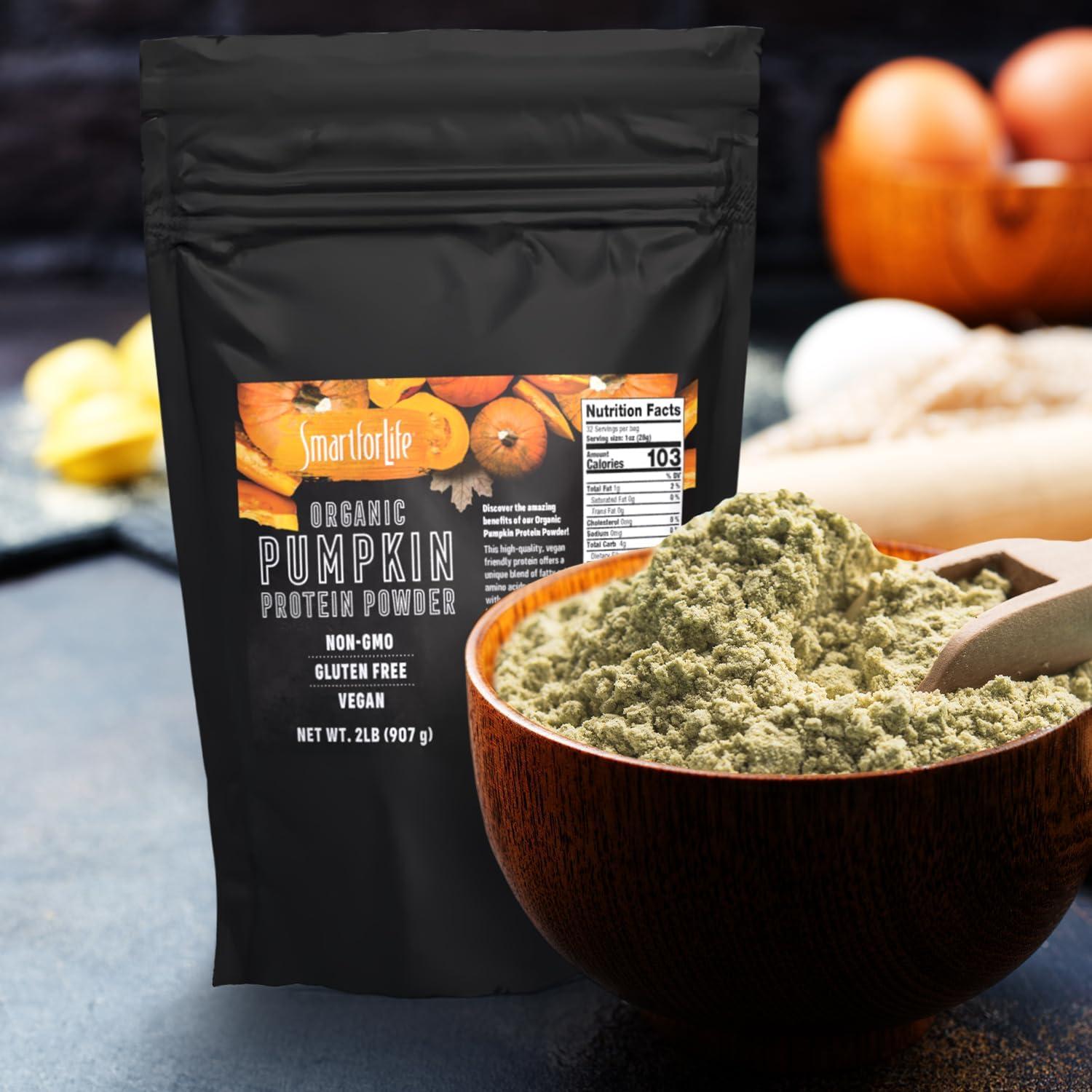 Polvo de Proteína de Calabaza Orgánico Smart for Life 0.91 kg - Vegano