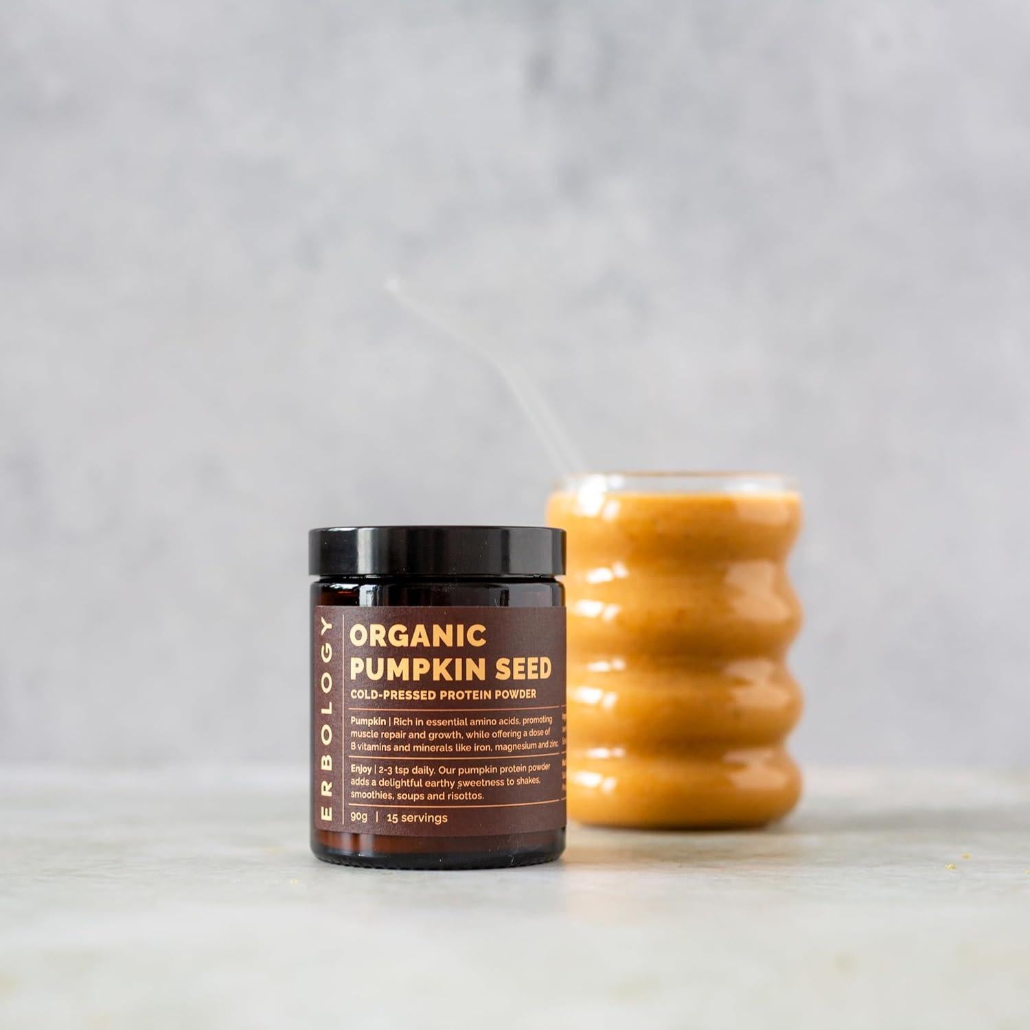 Polvo de Proteína de Semilla de Calabaza Orgánica Erbology 90.7 g - Vegano