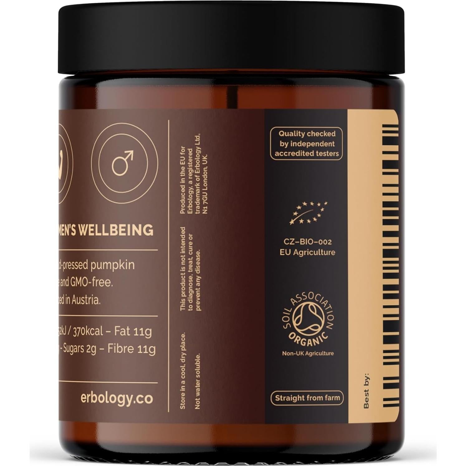 Polvo de Proteína de Semilla de Calabaza Orgánica Erbology 90.7 g - Vegano