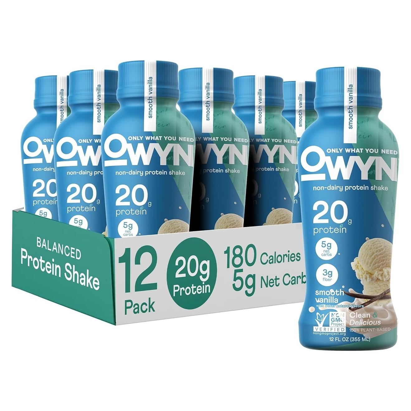 Batido de Proteína Vegana OWYN Vainilla 20g 12 Paquetes