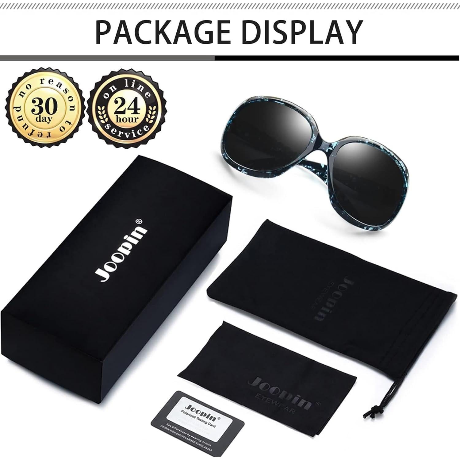 Gafas de sol grandes Joopin polarizadas UV400 para mujer