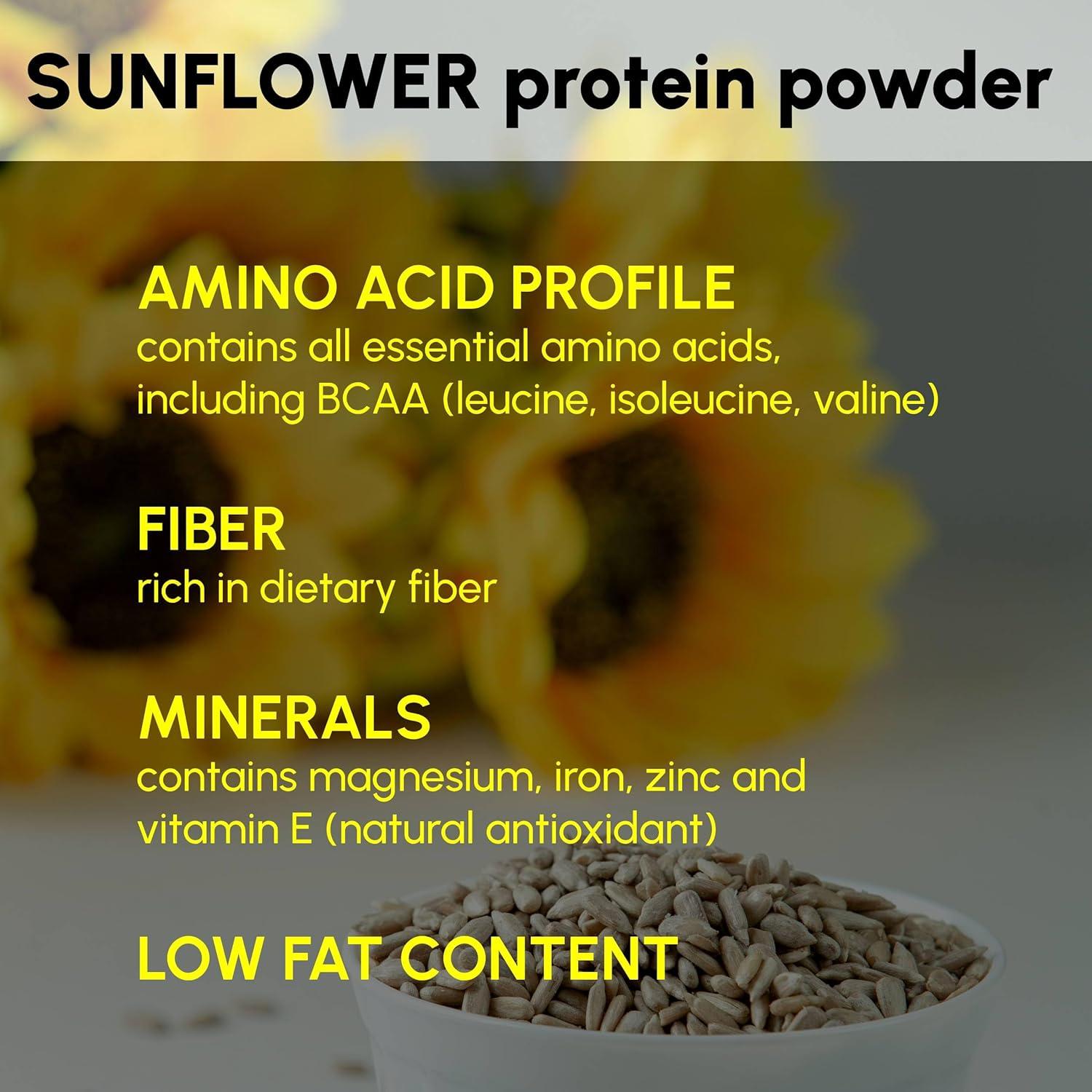 Proteína en Polvo de Girasol Beleon 227 g - 58% Proteína Vegana