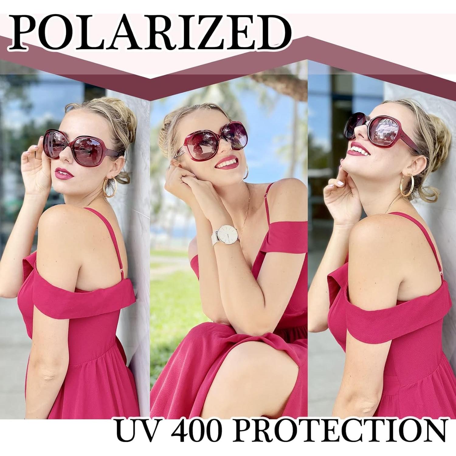 Gafas de sol grandes Joopin para mujer, polarizadas UV400
