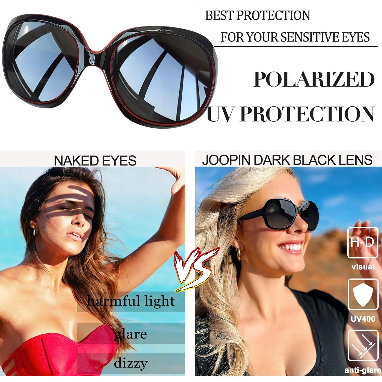 Gafas de sol grandes Joopin para mujer, polarizadas UV400