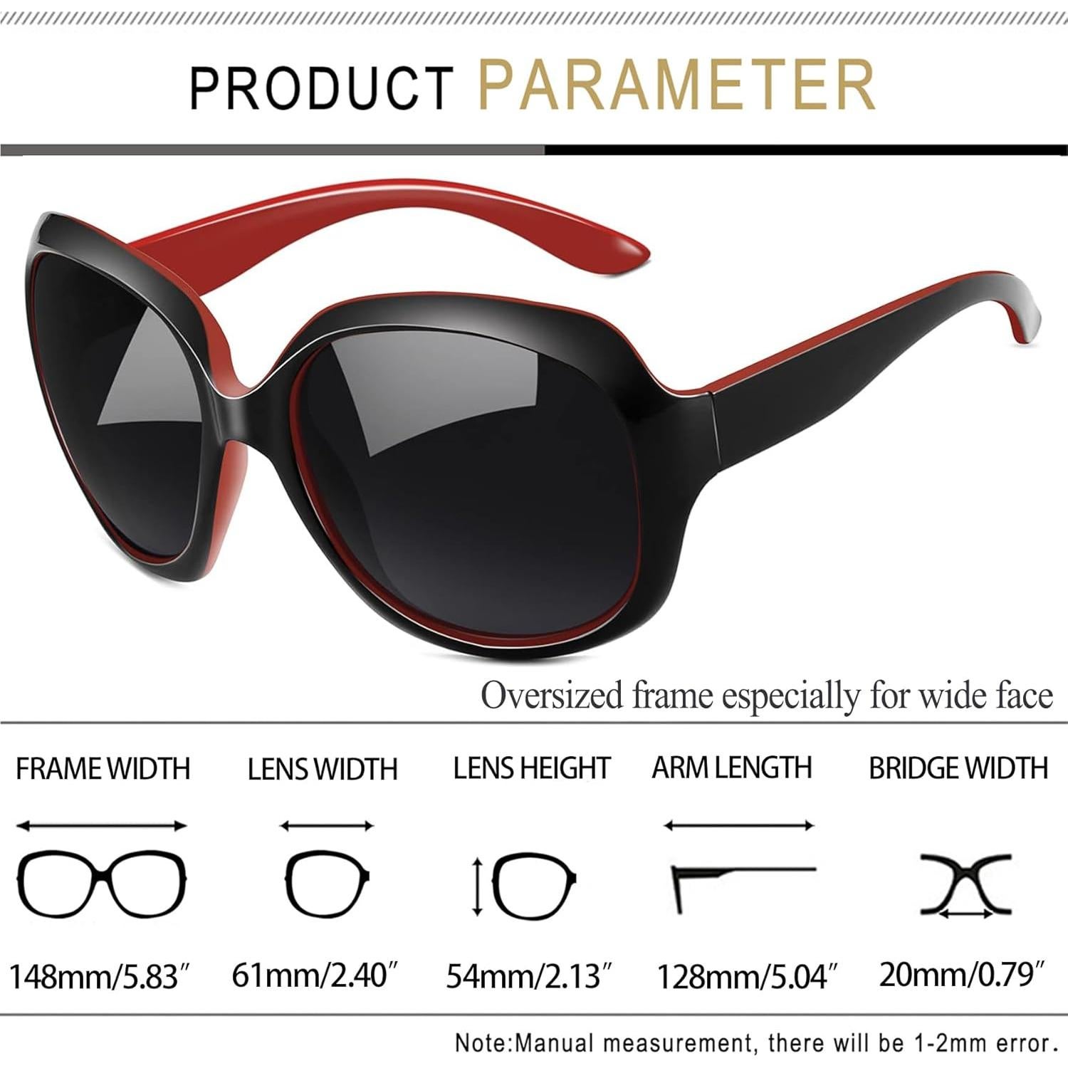 Gafas de sol Joopin grandes polarizadas UV400 para mujeres