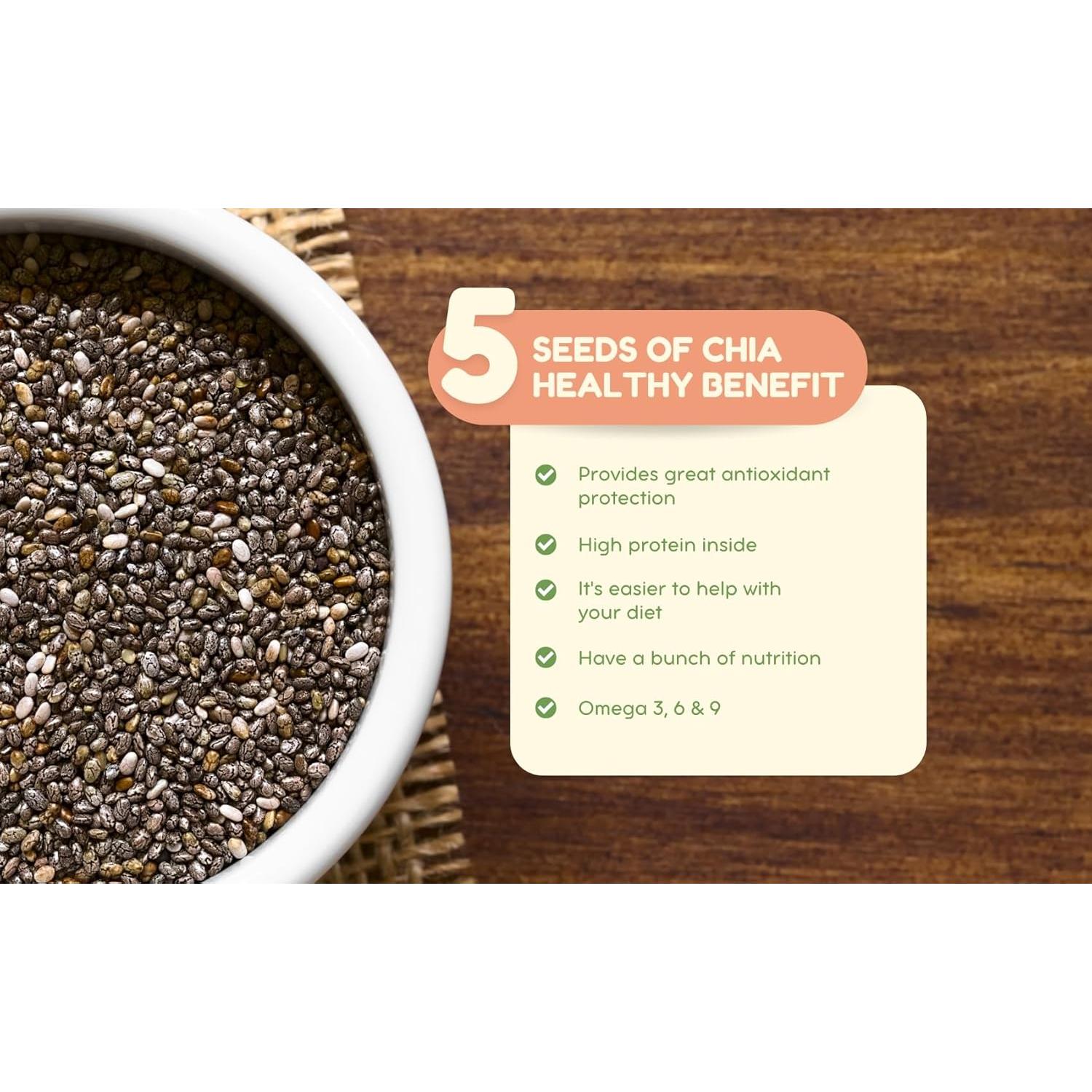 Aceite de Semilla de Chía Orgánico Vitalabs 113g - Antioxidante